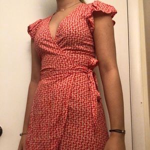 Pink floral dress from Aerie